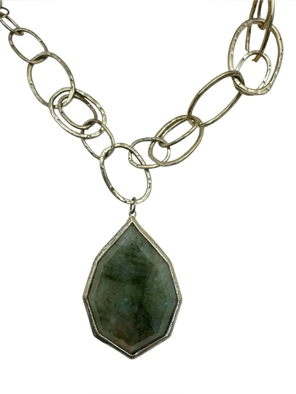 Vintage Silpada Sterling Silver Labradorite Wild Blue Yonder Necklace 24”